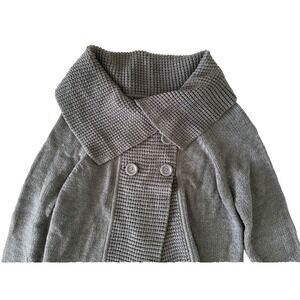 United States Sweaters Gray Shawl Collar Cardigan Women's XL Acrylic Knit Button
